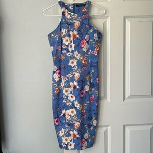 ZARA Blue Floral Dress